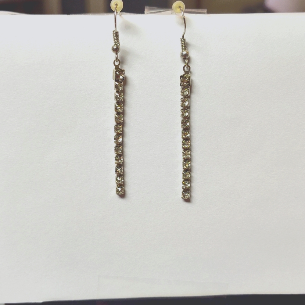 Long Rhinestone Earings